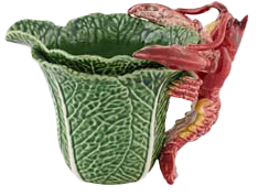 Cabbage/lobster items: Bordallo Pinheiro